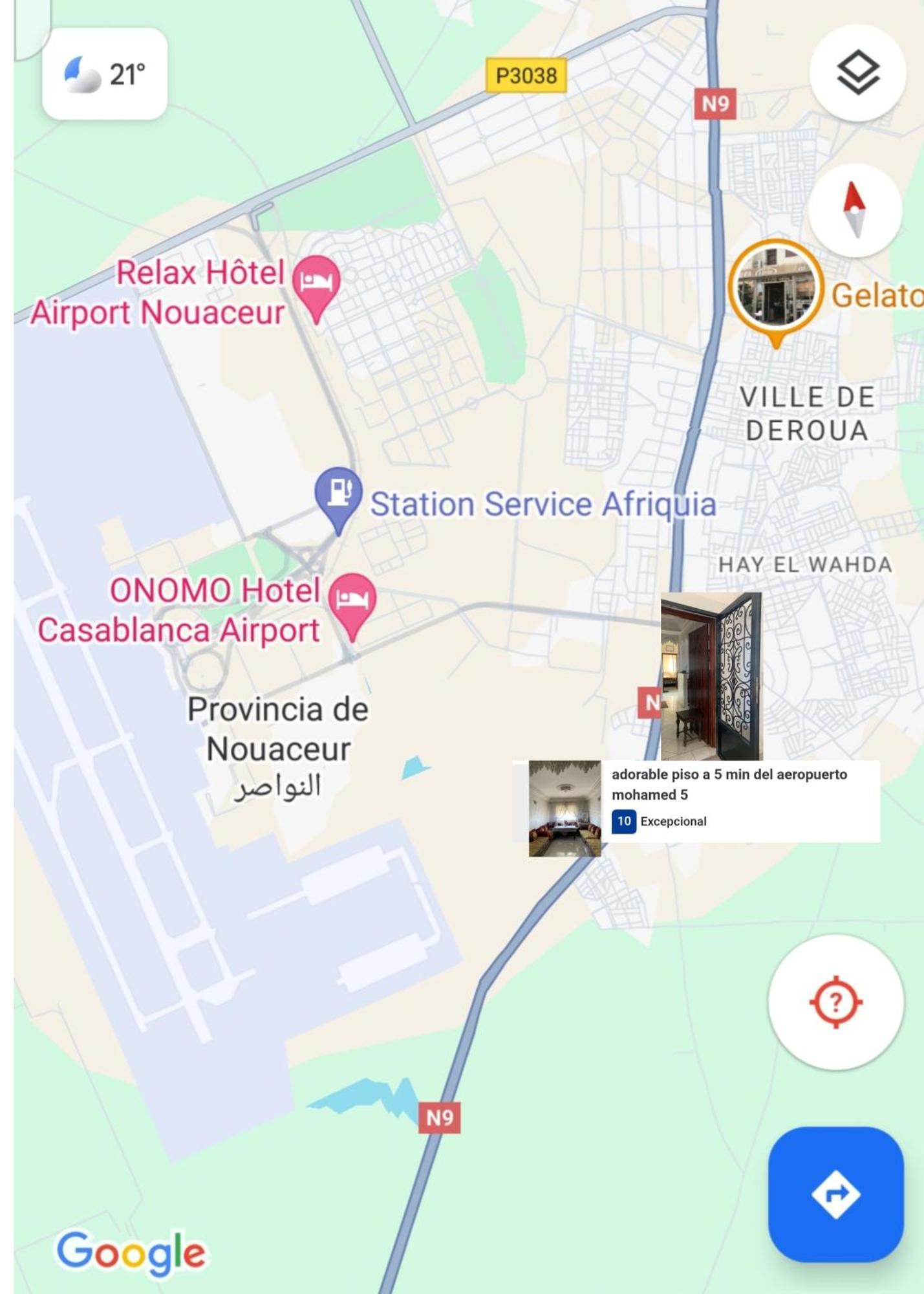 Adorable Apartamento A 8 Min Del Aeropuerto De Casablanca,Wifi Ultra Rapido Y Parking Gratis Derroua ภายนอก รูปภาพ